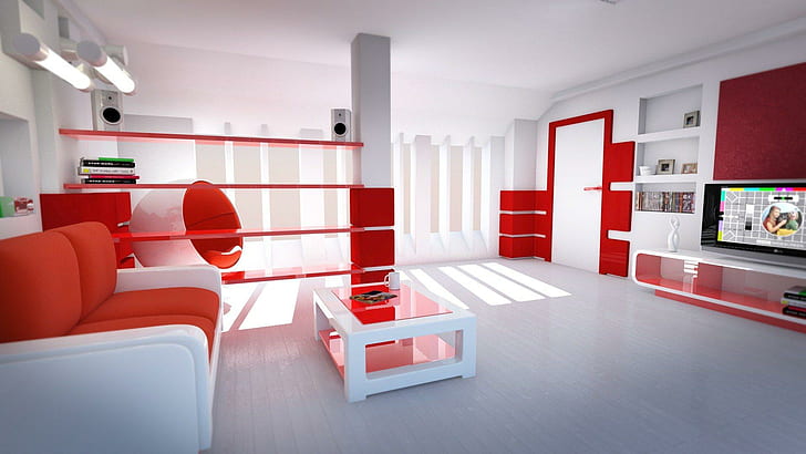 1280x800px | free download | HD wallpaper: Interior Design (( Red )), kush,  harshal, sheetal, shubham, piyush | Wallpaper Flare