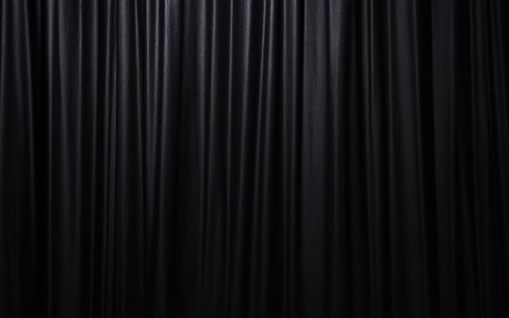 black curtain, black background, blind, stage - Performance Space, HD wallpaper