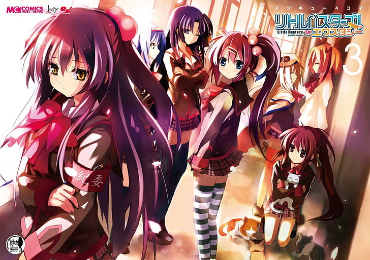 Little Busters!, anime girls, Kurugaya Yuiko, Saigusa Haruka, HD wallpaper