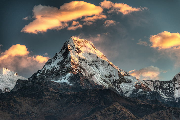 Poon Hill, Nepal, Mountain, HD wallpaper