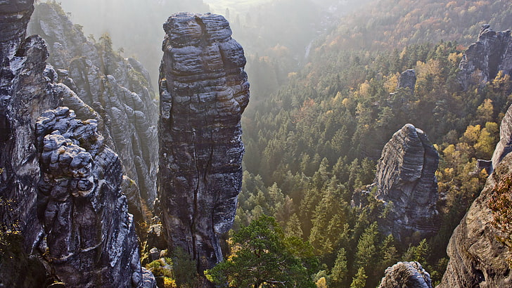 switzerland, saxon, rock, dog, hell, pinnacle, solid, mountain, HD wallpaper