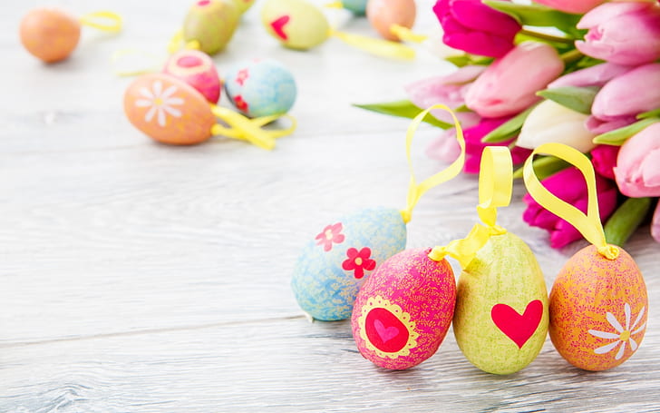 Decorative Easter Eggs, eggs for easter, HD wallpaper