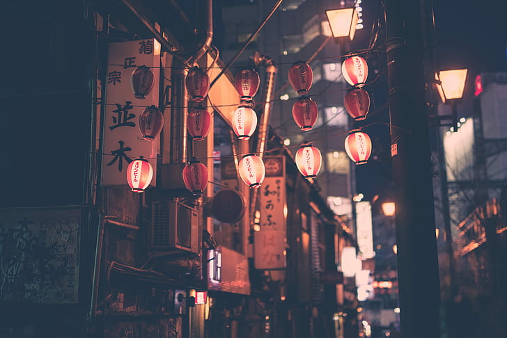 culture, Japan, lamp, street light, Japanese culture, Asia, HD wallpaper