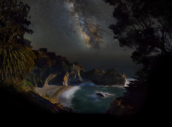 big sur 4k image download hd, star - space, astronomy, night