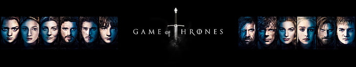 Game of Thrones art, triple screen, collage, illuminated, lighting Equipment, HD wallpaper