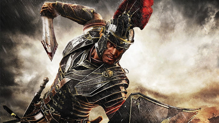 game character wallpaper, Ryse: Son of Rome, video games, cloud - sky