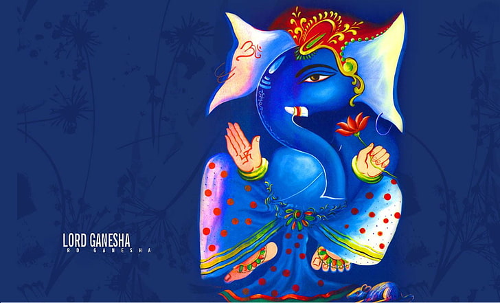 Lord Ganesha Paintings, multicolored Lord Ganesha illustration, HD wallpaper