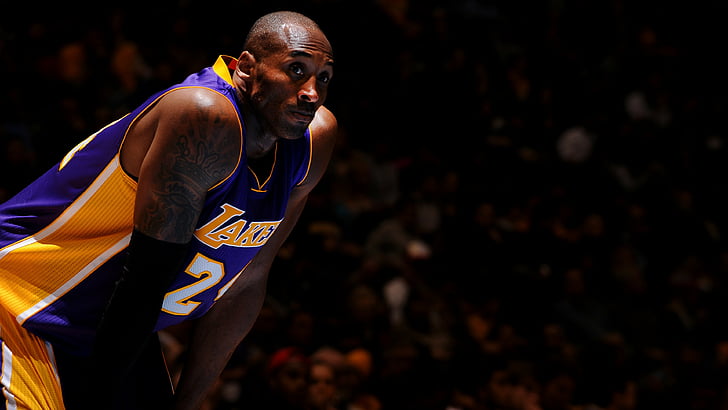 photo of Kobe Bryant with hands on knees, NBA, Best Basketball Players of 2015 HD wallpaper