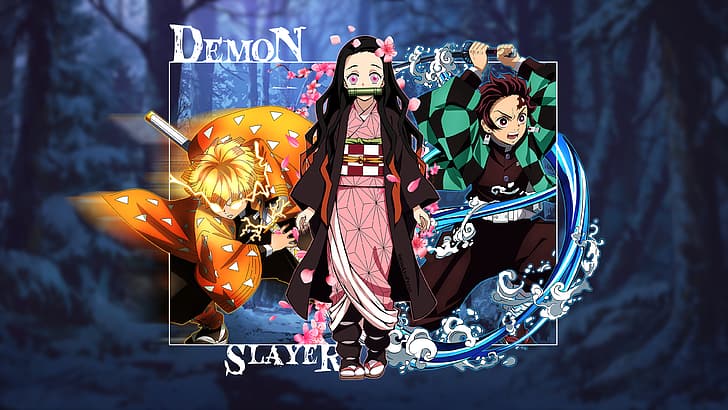 Kimetsu no Yaiba, demon, Slayer, Kamado Nezuko, Tanjiro Kamado