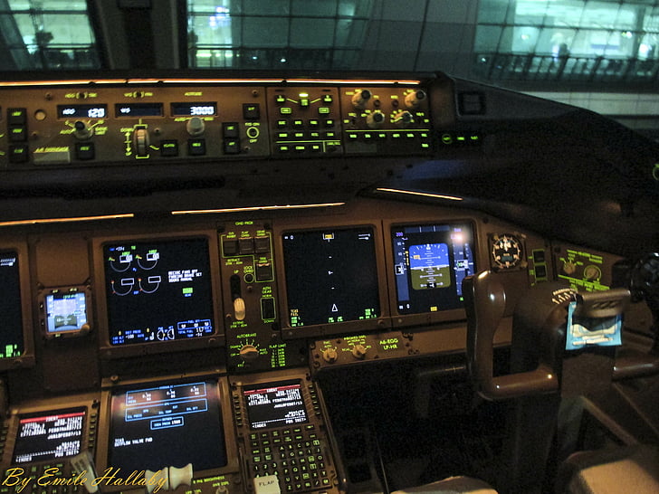 Wallpaper Airplane Control Panel Photo, Cockpit, Aircraft, - Wallpaperforu