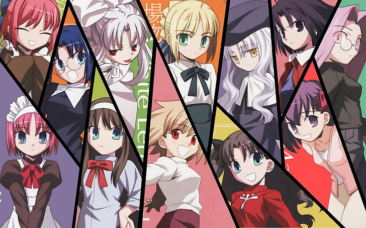 Fate/Stay Night, anime girls, Saber, Rider (Fate/Stay Night), HD wallpaper