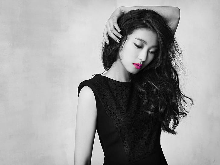 Yoon Bora, Sistar, model, Asian, selective coloring, K-pop