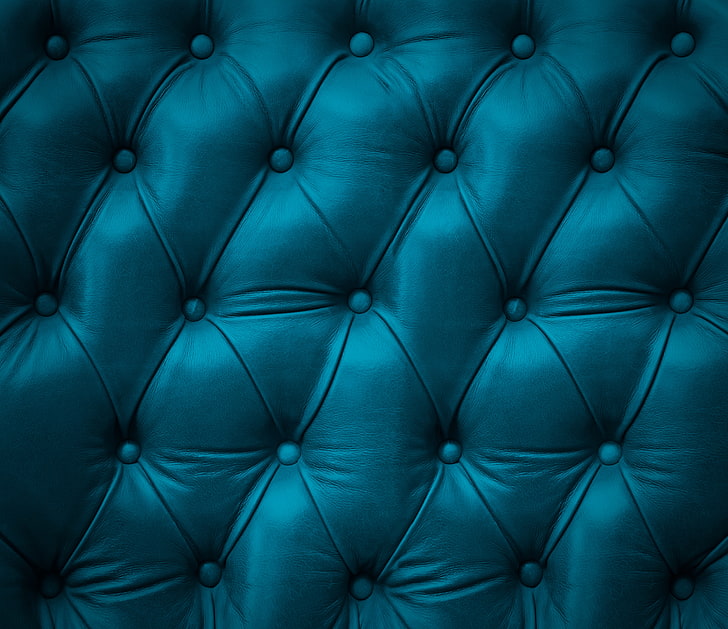 HD wallpaper: tufted green textile, leather, texture, upholstery, skin ...