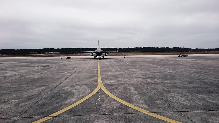 black jet fighter plane, General Dynamics F-16 Fighting Falcon