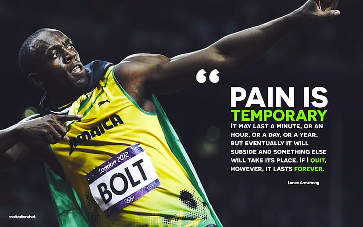 Hd Wallpaper Running Quote Sport Motivational Usain Bolt Wallpaper Flare