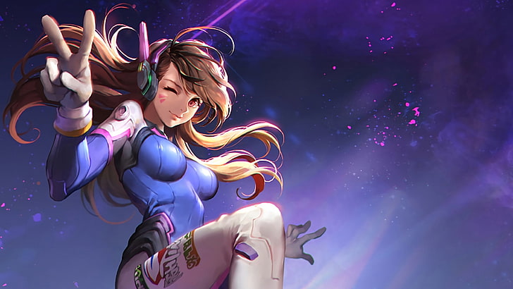 brown haired female game character digital wallpaper, Overwatch