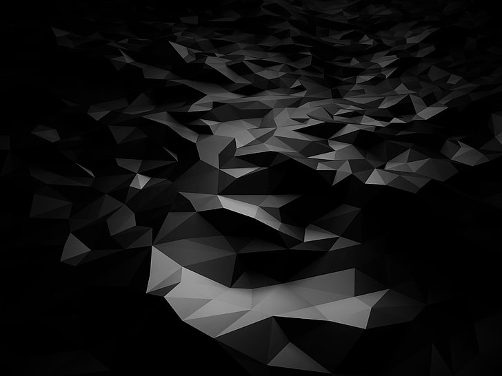 1082x1922px | free download | HD wallpaper: untitled, abstract, 3D, black,  dark, polygon art, pattern, no people | Wallpaper Flare
