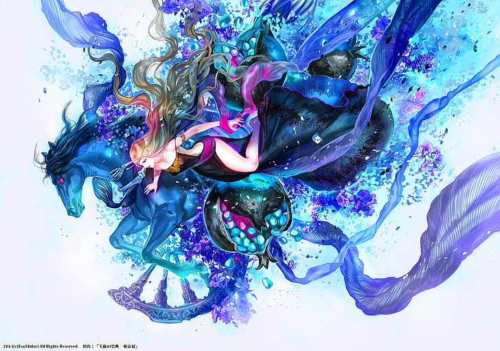 Puzzle and Dragons, Persephone (PandD), Midori Fuse, multi colored, HD wallpaper