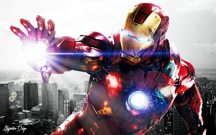 Iron-Man wallpaper, Iron Man, Marvel Comics, The Avengers, building exterior