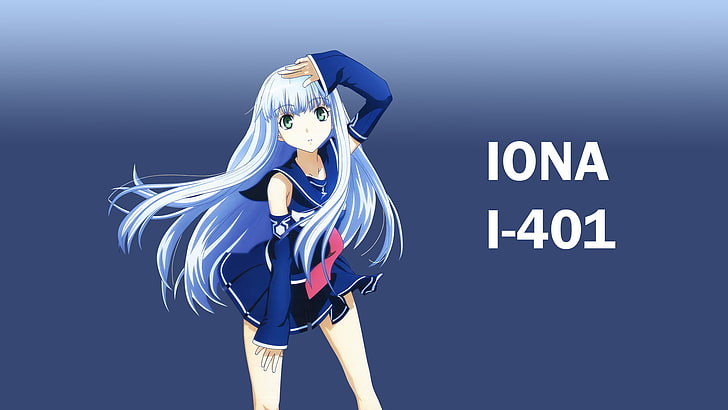 Iona I-401 amime, Iona (Aoki Hagane no Arpeggio), anime girls, HD wallpaper