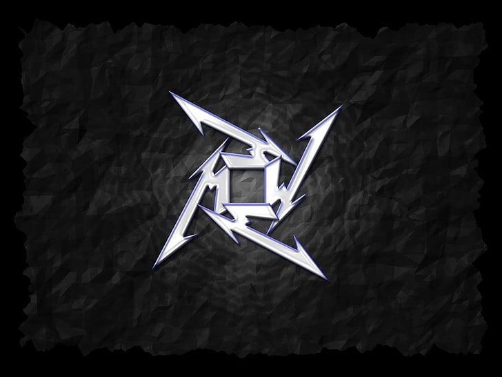 Metallica logo, thrash metal, metal music, illustration, origami, HD wallpaper