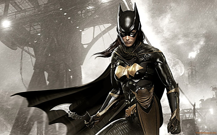 Catwoman digital wallpaper, Batman, Batman: Arkham Knight, one person