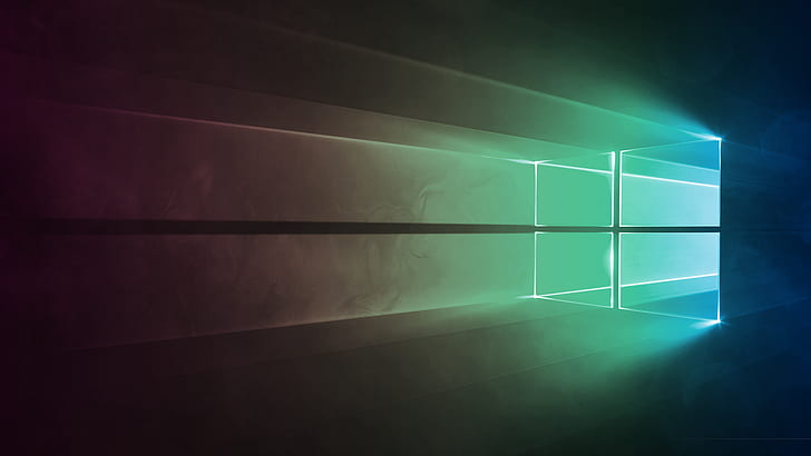 Windows 10, Microsoft Windows, logo, digital art HD wallpaper