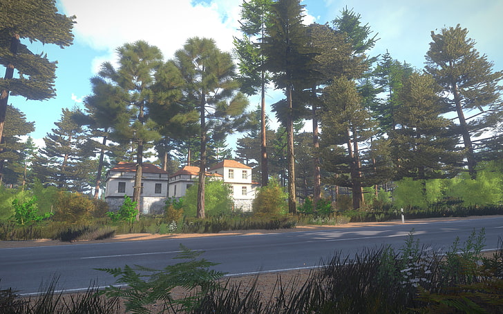 video games, Arma 3, tree, architecture, plant, building exterior, HD wallpaper