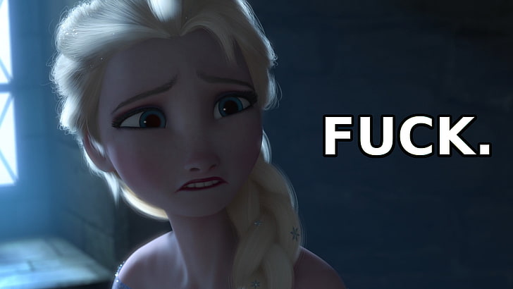 Disney Frozen Elsa, dark, Kristoff (Frozen), Princess Elsa, fuck, HD wallpaper