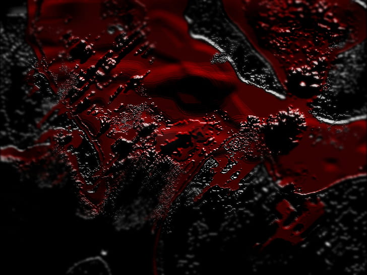 blood on the wall Black Blood dark Gloss red HD, abstract, HD wallpaper