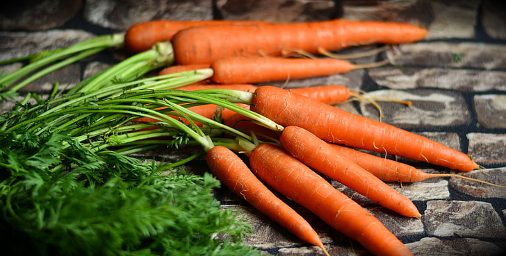 orange carrots, vegetables, harvest, food, freshness, organic, HD wallpaper