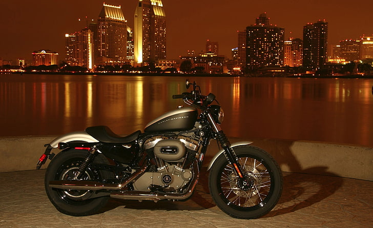 Harley Davidson Motorcycle 10, black standard motorcycle, Motorcycles