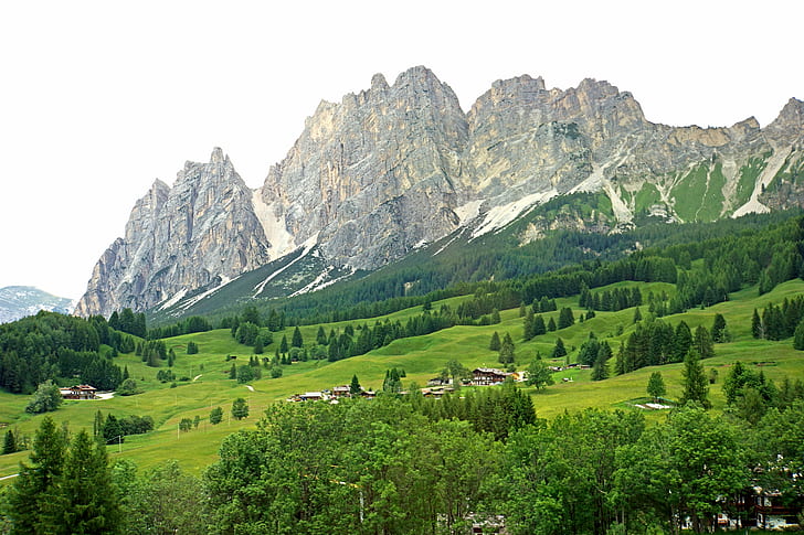 landscape photography of green mountain, italy, italian, italy, italian, HD wallpaper
