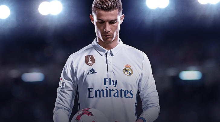 Cristiano Ronaldo Fifa 18 Game Poster, HD wallpaper