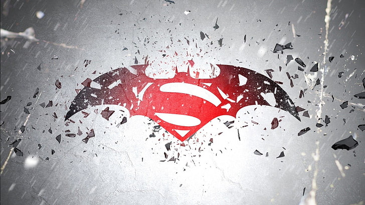 Batman V Superman logo wallpaper, Batman v Superman: Dawn of Justice, HD wallpaper