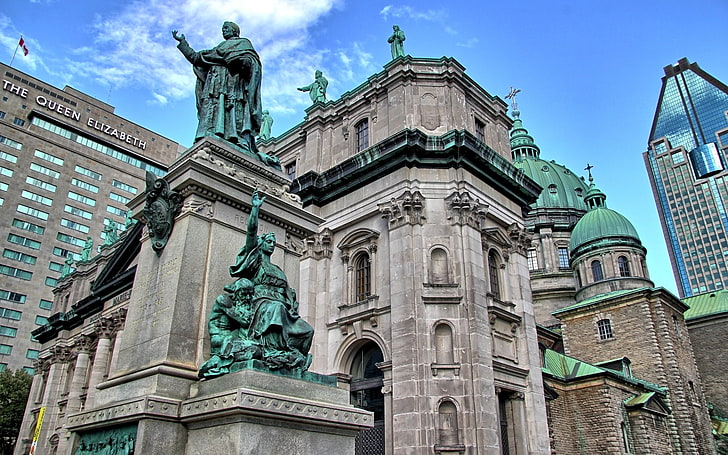 Basilicas , Basilique-Cathedrale Marie-Reine du Monde in Montreal, HD wallpaper