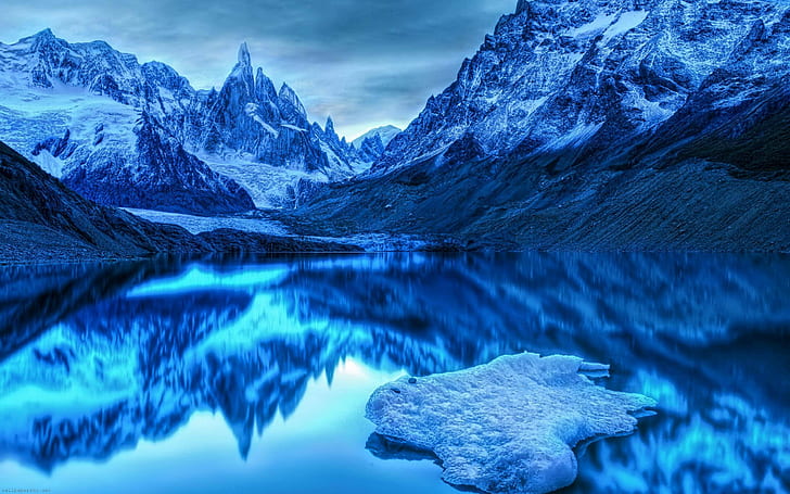 hielo, invernal, lago, naturaleza, paisaje, HD wallpaper