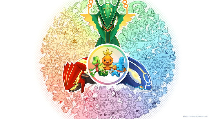 Pokémon, Rayquaza, HD wallpaper