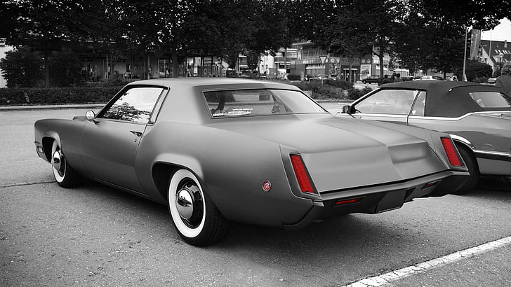 gray coupe, Eldorado, Cadillac, Fleetwood, '1967, mode of transportation, HD wallpaper