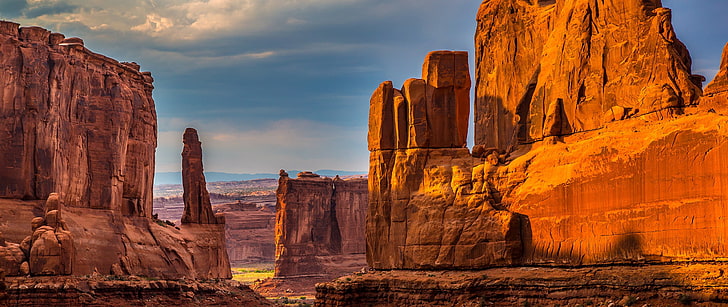 Grand Canyon, Arches National Park, Utah, rock, nature, USA, landscape, HD wallpaper
