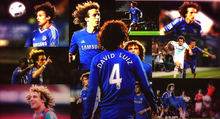 HD wallpaper: David Luiz, David Luiz soccer player collage, Sports, Football  | Wallpaper Flare