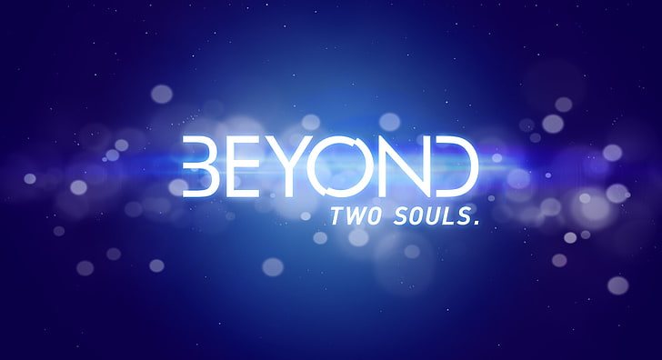 blue background with text overlay, video games, Beyond Two Souls