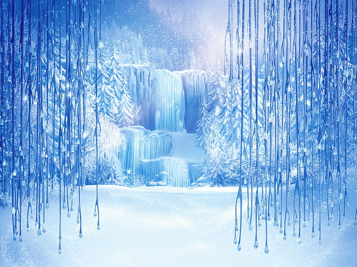 ice, winter, fantasy art, snow, HD wallpaper