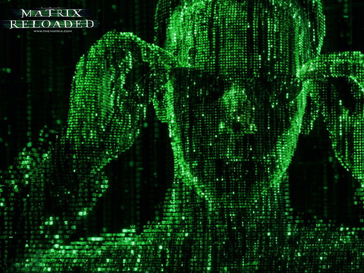the matrix reloaded, green color, internet, technology, data