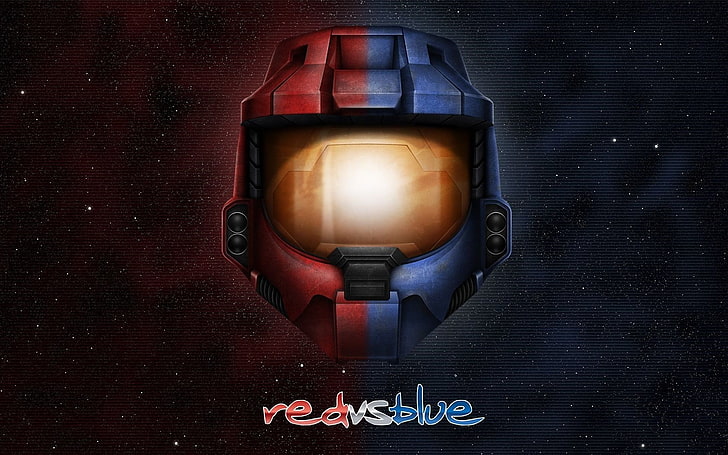 Red VS Blue Halo poster Red vs Blue HD wallpaper  Wallpaper Flare
