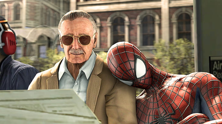 Celebrity, Stan Lee, Spider-Man, HD wallpaper