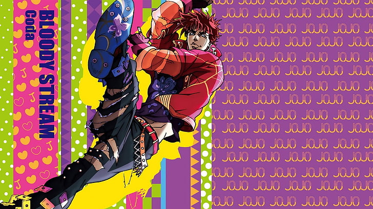 JoJo's Bizarre Adventure - Joseph and Hermit Purple Wall Poster