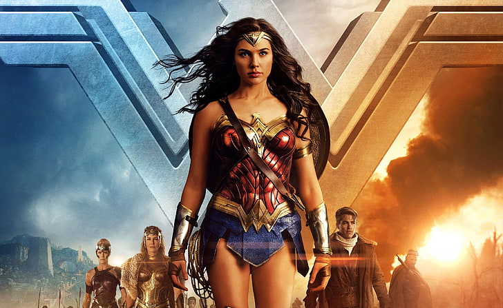 Wonder Woman, Gal Gadot, Movies, Other Movies, Superhero, 2017, HD wallpaper