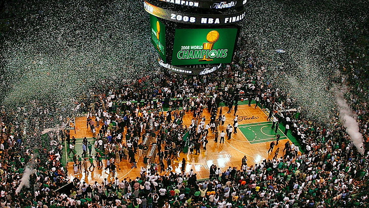 Hd Wallpaper Boston Celtics 08 Crowd Green Stadium Arena Championship Wallpaper Flare
