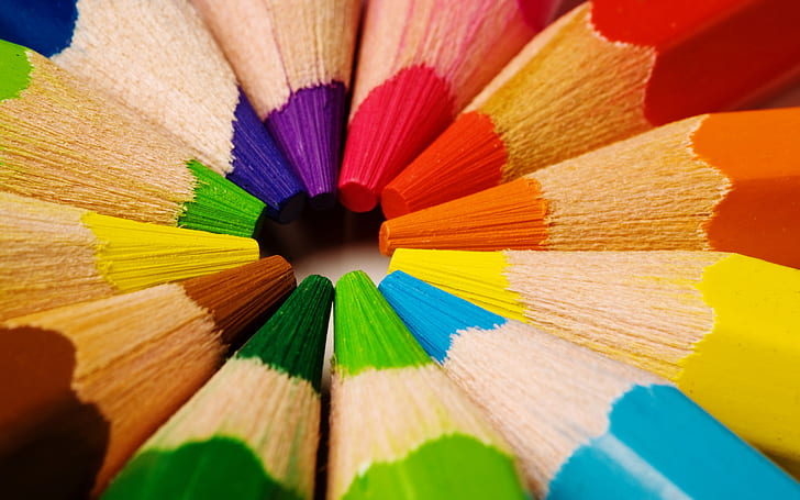 Color, Pencils, Artistic, textures